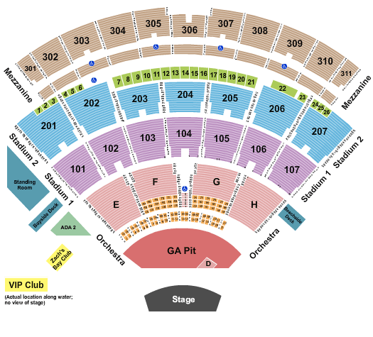 Jones Beach Theater Jones Beach Theatre Seating Chart